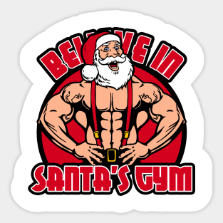 Believe in Santa's Gym Sticker